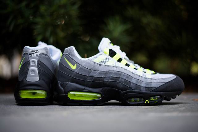 Nike Air Max 95 OG Neon Men's Shoes Grey Green-95